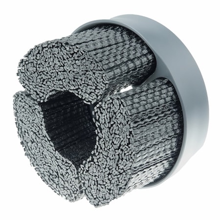 Weiler Burr-Rx4"MaximumDensityShell-MillHolderDiscBrush80CGCrimped 86167